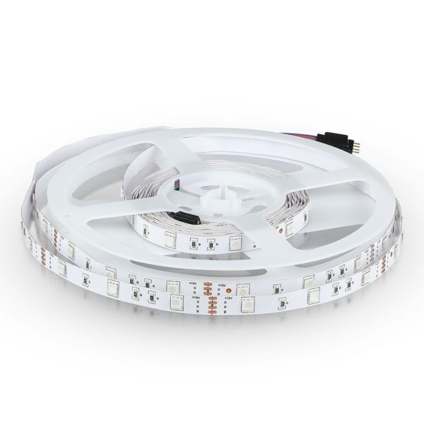 LED Ταινία 6W V-TAC Dimmable 500lm/m Πολύχρωμη RGB 5 Μέτρα – 212124