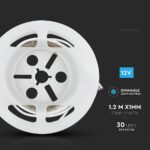 Σετ Εύκαμπτης Ταινίας LED 1.2m 3W με Αισθητήρα Κίνησης για Μονό Κρεβάτι V-TAC IP65 Φυσικό 4000K – 212549