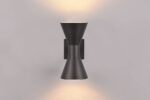 Απλίκα Up-Down Μαύρο Ματ ARDAS 2x GU10 IP54 Trio Lighting – 212560232