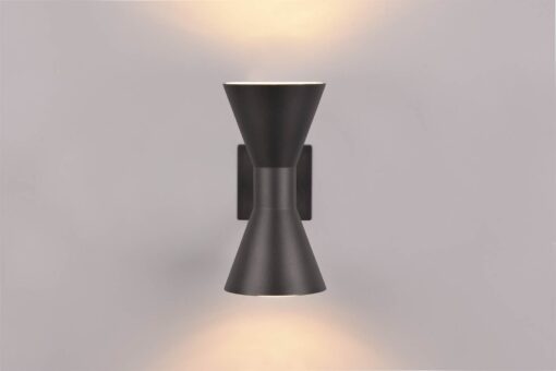 Απλίκα Up-Down Μαύρο Ματ ARDAS 2x GU10 IP54 Trio Lighting – 212560232