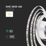 LED Ταινία 12W V-TAC Dimmable 24V 1680lm/m Θερμό 3000K 5 Μέτρα – 212596