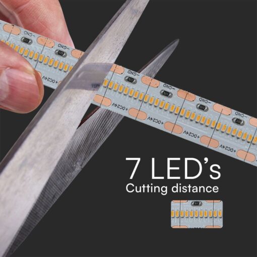 LED Ταινία 22W V-TAC CRI>95 Dimmable 24V 2100lm/m Θερμό 3000K 5 Μέτρα – 212602