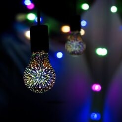 LED Λάμπα E27 A60 3W 3D Filament V-TAC 300° 20lm Θερμό Λευκό 3000Κ – 212704