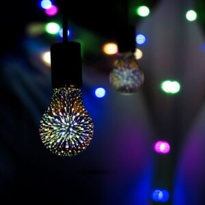 LED Λάμπα E27 A60 3W 3D Filament V-TAC 300° 20lm Θερμό Λευκό 3000Κ – 212704