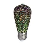 LED Λάμπα E27 ST64 3W 3D Filament V-TAC 300° 25lm Θερμό Λευκό 3000Κ – 212705