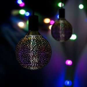 LED Λάμπα E27 G125 4W 3D Filament V-TAC 300°  – 212706