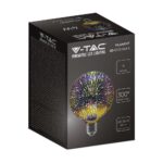 LED Λάμπα E27 G125 4W 3D Filament V-TAC 300°  – 212706