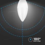 Λάμπα LED E14 Κερί SMD 5.5W 6500K 6 τμχ. V-TAC – 212738