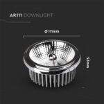 Λάμπα LED Spot  AR111 COB 20W Θερμό Λευκό 3000K 20°/40° V-TAC – 212792