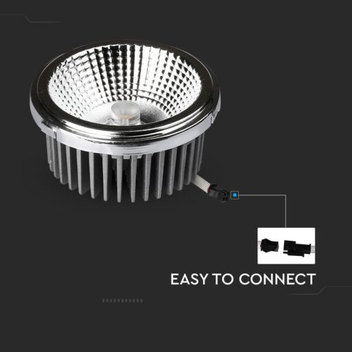Λάμπα LED Spot  AR111 COB 20W Θερμό Λευκό 3000K 20°/40° V-TAC – 212792
