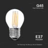 Λάμπα LED E27 G45 Filament 6W 3000K V-TAC – 212842