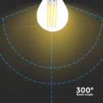 Λάμπα LED E27 G45 Filament 6W 3000K V-TAC – 212842