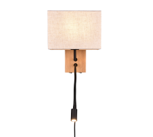 Επιτοίχιο Φωτιστικό Trio Lighting LED 1xE27 Ξύλινου Χρώματος – 212870236