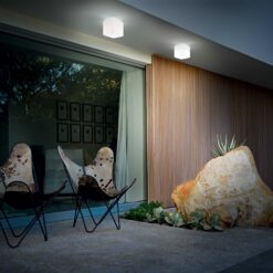 IDEAL LUX Φωτιστικό Οροφής LUNA 1xG9 IP44 Λευκού Χρώματος – 213200