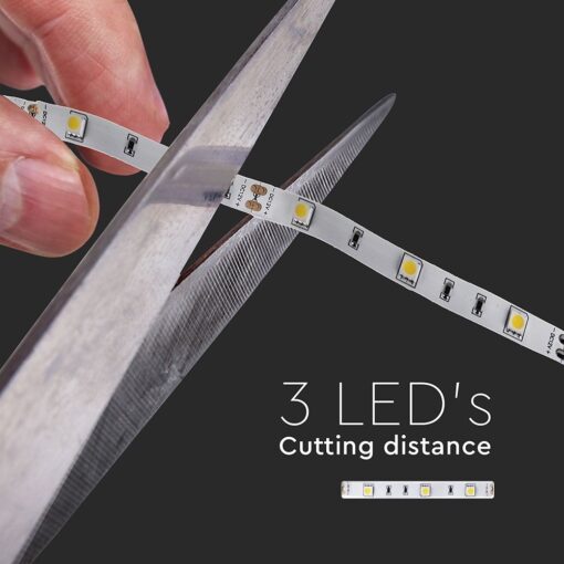 LED Ταινία 6W V-TAC Dimmable 500lm/m Ψυχρό Λευκό 6400K 5 Μέτρα – 212133