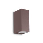 IDEAL LUX Φωτιστικό Τοίχου UP IP44 2xG9 Καφέ Χρώματος – 213354