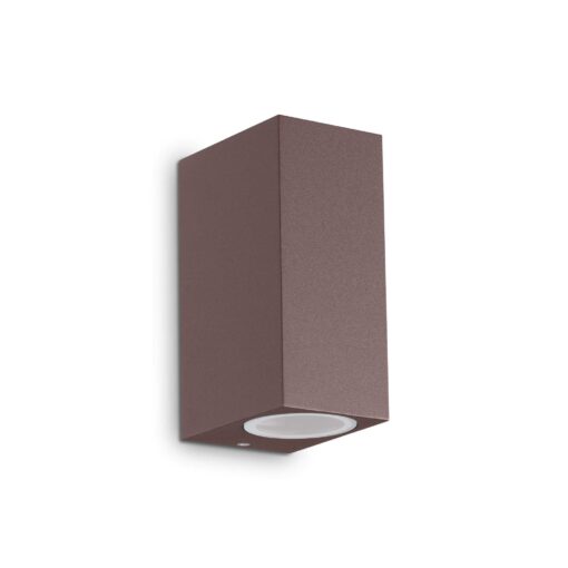 IDEAL LUX Φωτιστικό Τοίχου UP IP44 2xG9 Καφέ Χρώματος – 213354