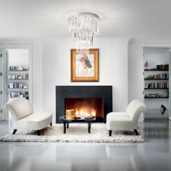 IDEAL LUX Φωτιστικό Οροφής CARLTON 12xE14 Χρυσού Χρώματος – 213507