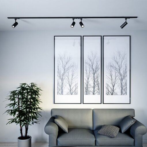 LED φωτιστικό ράγας Samsung COB 7W 3000K Μαύρου Χρώματος V-TAC – 21353