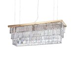 IDEAL LUX Κρεμαστό Φωτιστικό MARTINEZ 8xE14 Χρυσού Χρώματος – 213583