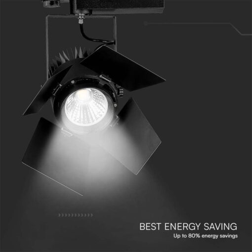 LED φωτιστικό ράγας Samsung COB 33W 4000K Μαύρου Χρώματος V-TAC – 21372