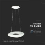 LED ΚΡΕΜΑΣΤΟ ΦΩΤΙΣΤΙΚΟ 36W SMD CCT 3 ΣΕ 1 ΣΤΡΟΓΓΥΛΟ ΣΧΗΜΑ ΜΕ ΔΥΝΑΤΟΤΗΤΑ ΡΥΘΜΙΣΗΣ ΤΗΛΕΧΕΙΡΙΣΤΗΡΙΟΥ V-TAC  – 213959