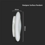 LED Φωτιστικό Οροφής 20W Λευκό Dimmable V-TAC με Εναλλαγή Χρώματος με Τηλεχειριστήριο – 213966