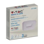 LED Φωτιστικό Οροφής 26W με Εναλλαγή Χρώματος και Λευκό Σώμα Dimmable V-TAC – 213970