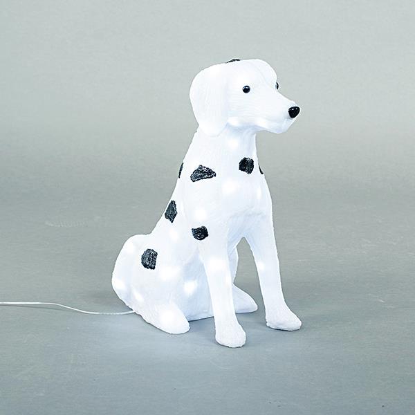 ΑΚΡΥΛΙΚΟΣ ΣΚΥΛΟΣ ΔΑΛΜΑΤΙΑΣ, 4,5V, 60 ΛΕΥΚΑ LED,  ΜΕ ΜΕΤΑΣΧΗΜΑΤΙΣΤΗ, 500cm ΠΡΟΕΚΤΑΣΗ ΠΑΡΟΧΗΣ, 39x22x48cm, IP44 EUROLAMP – 600-40883