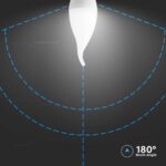 Λάμπα LED E14 κερί φλόγα SMD 3.7W 3000K V-TAC – 214164
