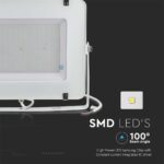 LED Προβολέας 200W V-TAC PRO Samsung Chip 100° 16500lm Λευκός Αδιάβροχος IP65 Φυσικό 4000K – 21420