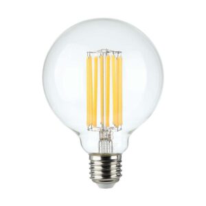 LED Λάμπα – 6W Filament E27 G95 Clear Cover V-TAC – 214305