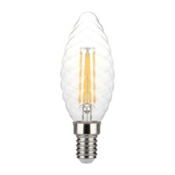 LED Λάμπα – 4W Filament E14 Twist Κερί Dimmable 3000K V-TAC – 214367