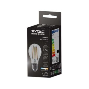 LED Λάμπα E27 10W  Filament V-TAC 1055lm Θερμό 3000K – 214410