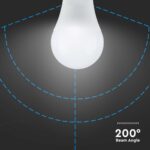 Λάμπα LED E27 A65 SMD 17W  3000K V-TAC – 214456