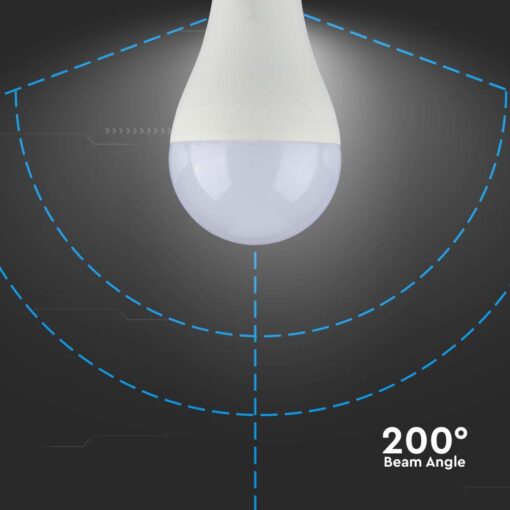 Λάμπα LED E27 A65 SMD 17W  4000K V-TAC – 214457