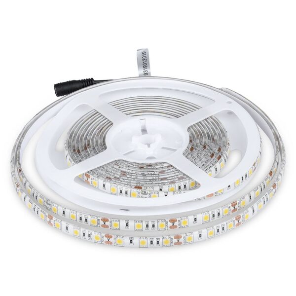 LED Ταινία 11W V-TAC Dimmable 900lm/m Αδιάβροχη IP65 Θερμό Λευκό 3000K 5 Μέτρα – 212149