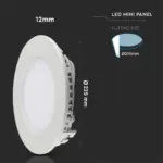 LED Πάνελ Στρογγυλό 18W V-TAC 120° 1400lm Ø225 Φυσικό 4000K – 214861