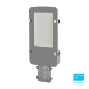 LED Φωτιστικό Δρόμου 30W Γκρί V-TAC PRO Samsung Chip 3000lm IP65 Φυσικό Λευκό 4000Κ – 215251