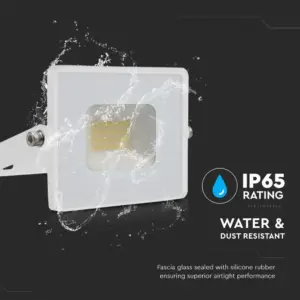 LED Προβολέας 20W V-TAC Λευκός Αδιάβροχος IP65  Φυσικό  4000K – 215950