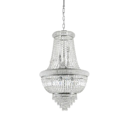 IDEAL LUX Κρεμαστό Φωτιστικό DUBAI 10xE14 Χρωμίου – 215969