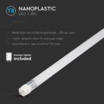 Λάμπα LED G13 T8 SMD Nano-Plastic 18W 1.2m 6400K V-TAC – 216264