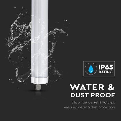 LED Αδιάβροχο IP65 Φωτιστικό Τύπου Φθορίου 18W V-TAC 60cm Ψυχρό 6500K – 216282