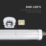LED Αδιάβροχο IP65 Φωτιστικό Τύπου Φθορίου 18W V-TAC 60cm Ψυχρό 6500K – 216282