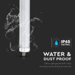 LED Φωτιστικό Τύπου Φθορίου 36W V-TAC 120cm Αδιάβροχο Φυσικό 4000K – 216285