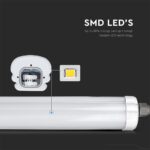 LED Φωτιστικό Τύπου Φθορίου 48W V-TAC 150cm IP65 5760lm Ψυχρό 6400K – 216286