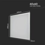 LED Πάνελ Τετράγωνο 2in1 Χωνευτό/Επιφανειακό 60X60cm 36W V-TAC Samsung 120° 3960lm Φυσικό 4000K – 216380