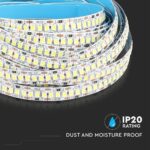 LED Ταινία 20W V-TAC Dimmable 2000lm/m Θερμό  3000K 5 Μέτρα – 212164