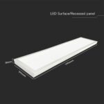 LED Πάνελ Oρθογώνιο 2σε1 Επιφανειακό-Χωνευτό 40W V-TAC Samsung 30x120cm Φυσικό 4000K – 2166251