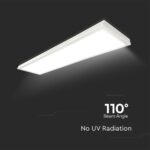 LED Πάνελ Oρθογώνιο 2σε1 Επιφανειακό-Χωνευτό 40W V-TAC Samsung 30x120cm Φυσικό 4000K – 2166251